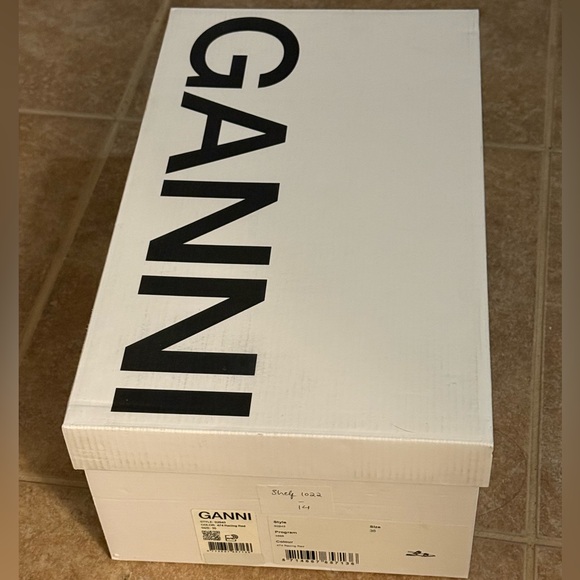 GANNI Feminine Buckle Slingback Ballerinas in Red - Picture 6 of 6